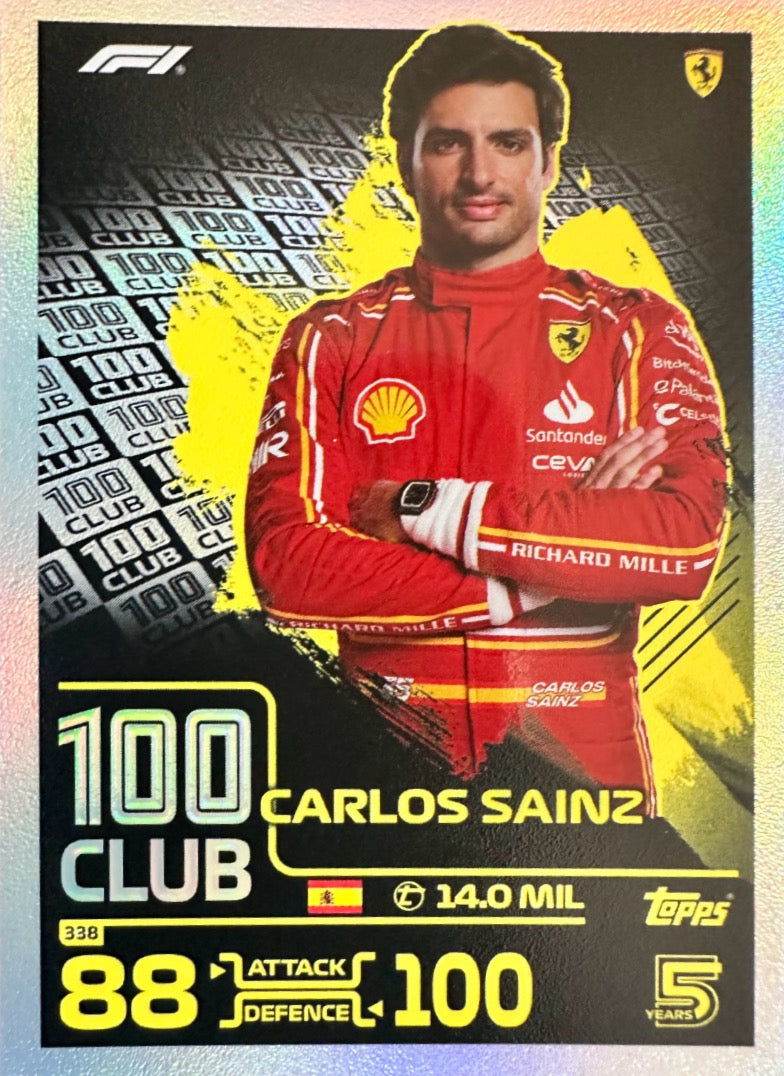 Turbo Attax 2024 Formula 1 Topps Scegli Gladiator Legend 100 Club