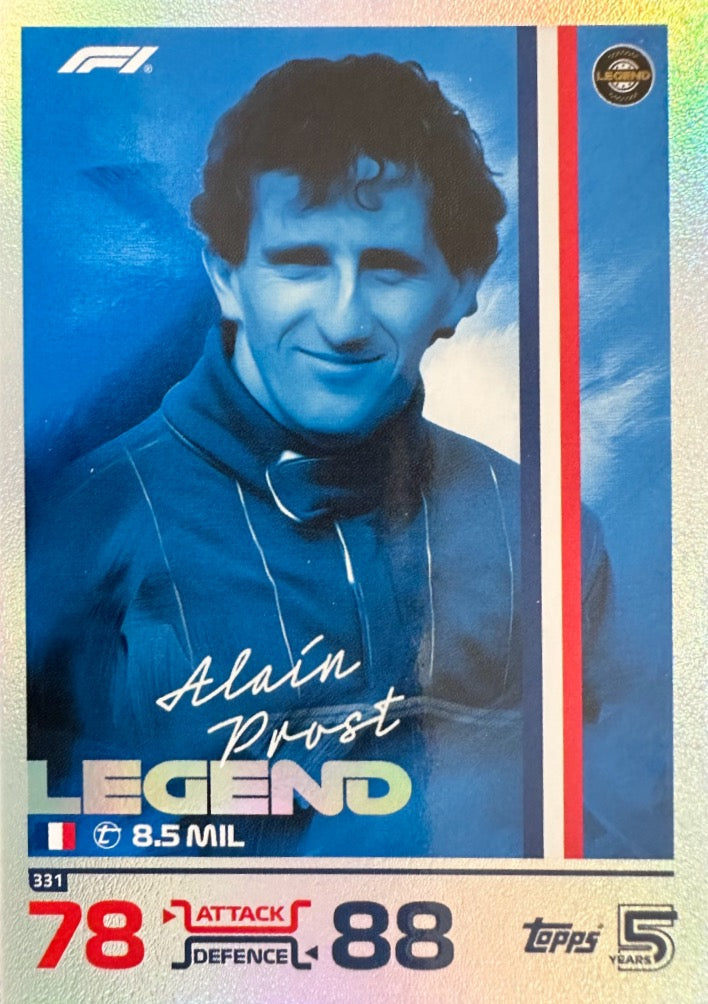 Turbo Attax 2024 Formula 1 Topps Scegli Gladiator Legend 100 Club