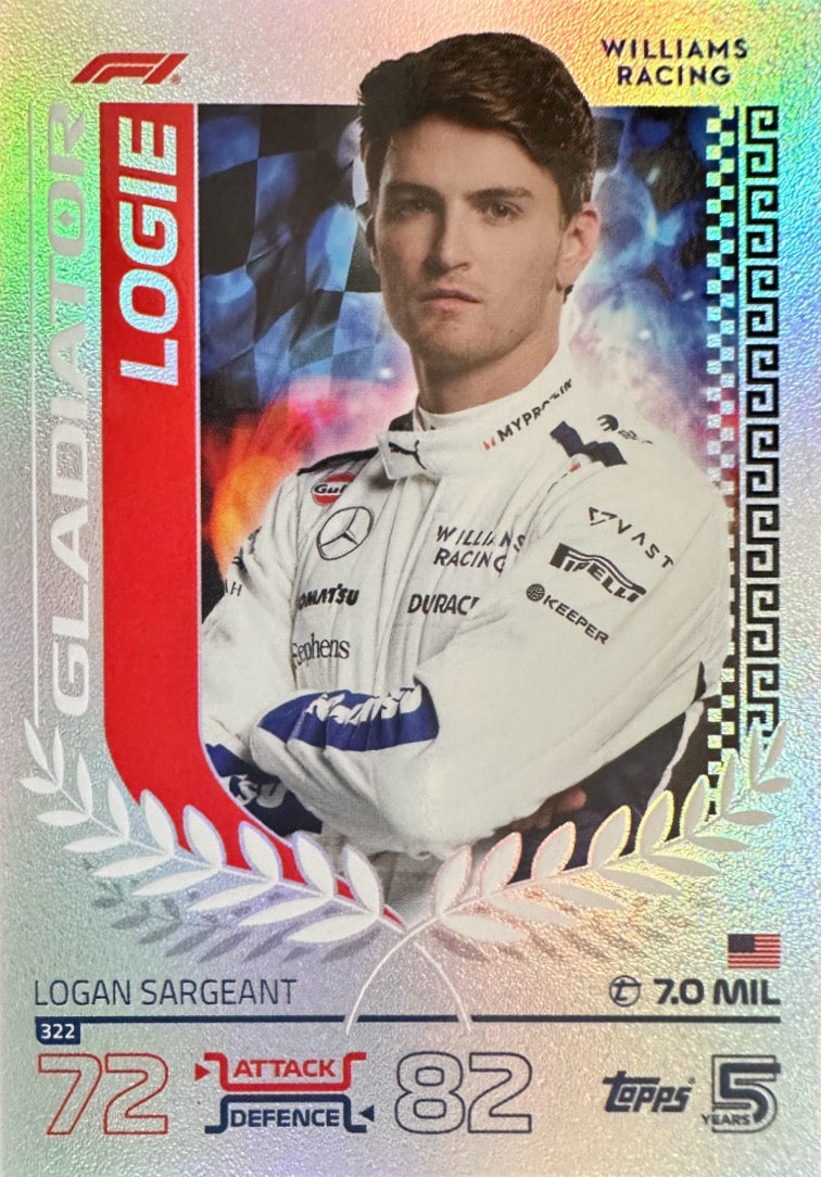 Turbo Attax 2024 Formula 1 Topps Scegli Gladiator Legend 100 Club