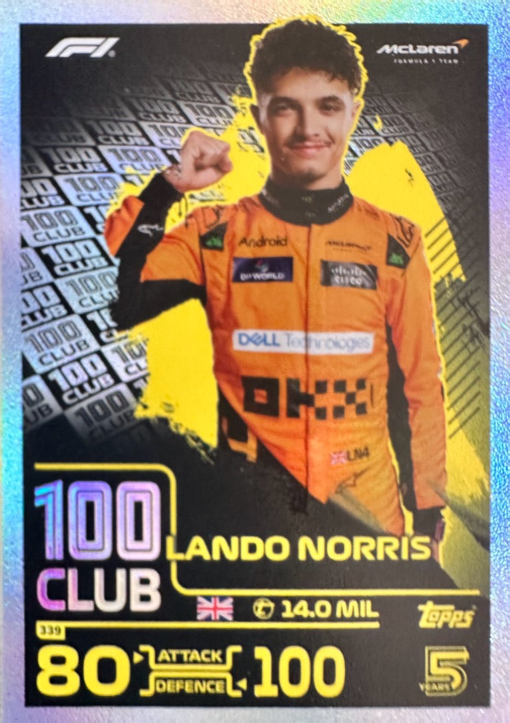 Turbo Attax 2024 Formula 1 Topps Scegli Gladiator Legend 100 Club