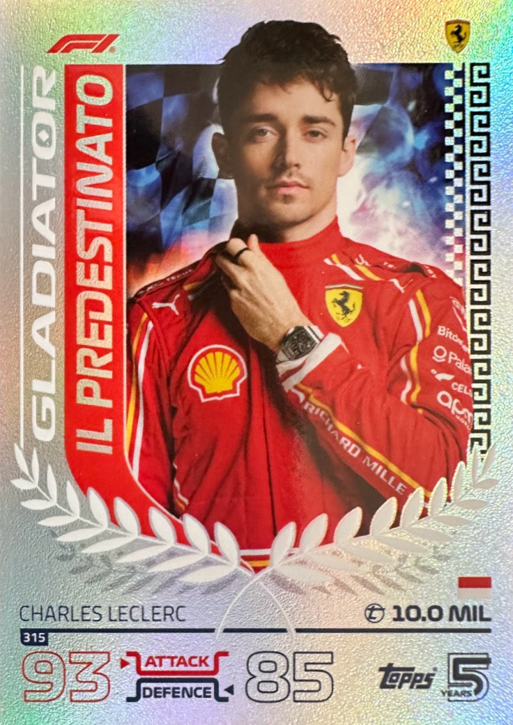 Turbo Attax 2024 Formula 1 Topps Scegli Gladiator Legend 100 Club