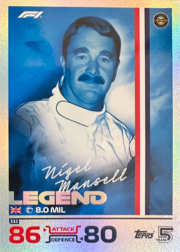 Turbo Attax 2024 Formula 1 Topps Scegli Gladiator Legend 100 Club