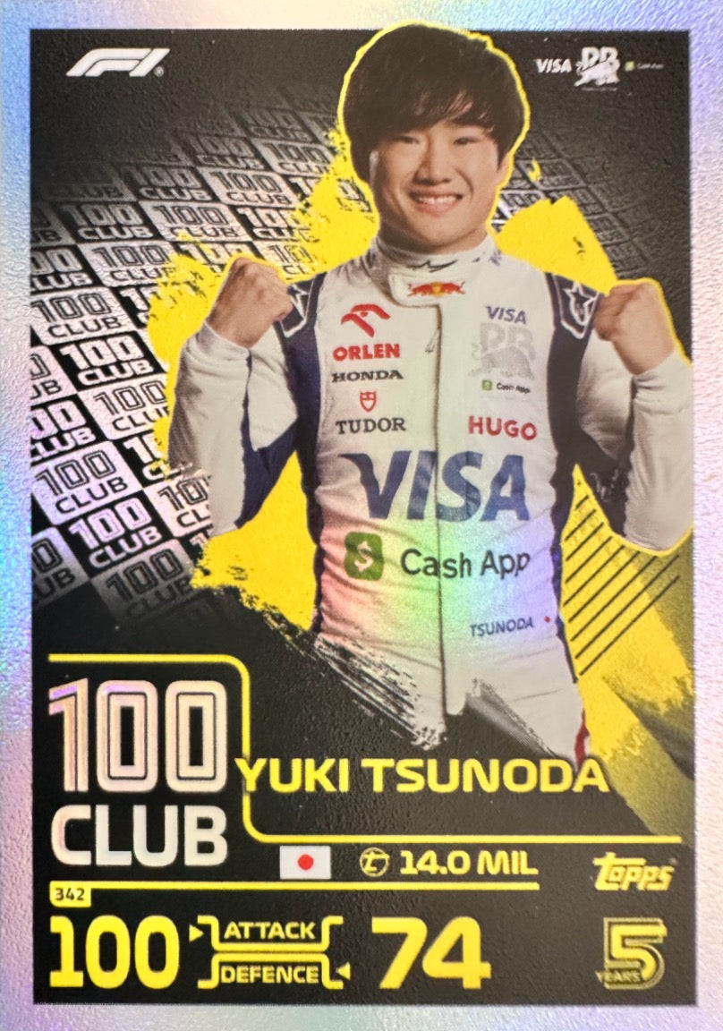 Turbo Attax 2024 Formula 1 Topps Scegli Gladiator Legend 100 Club