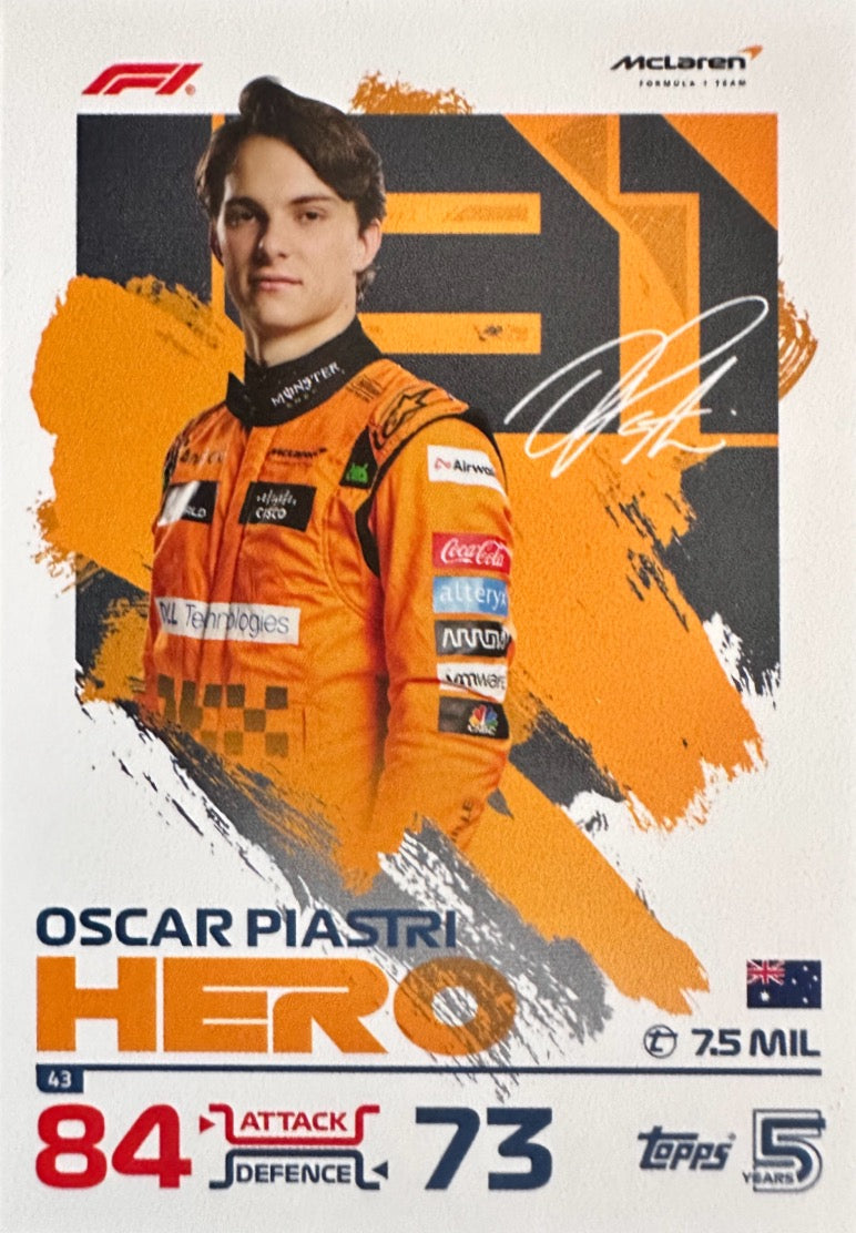 Turbo Attax 2024 Formula 1 Topps Scegli Card 1-114