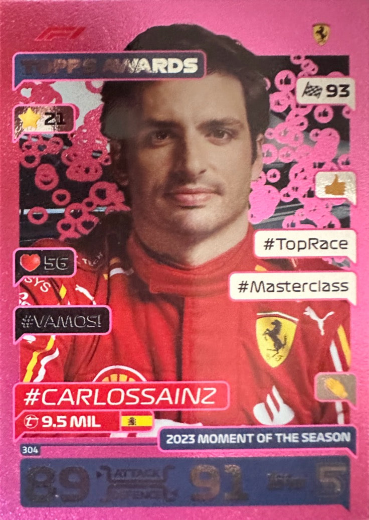 Turbo Attax 2024 Formula 1 Topps Scegli Card Parallele  Pink