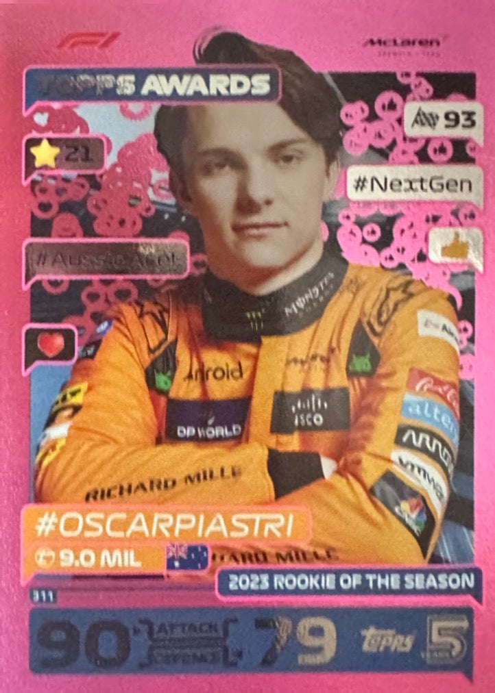 Turbo Attax 2024 Formula 1 Topps Scegli Card Parallele  Pink