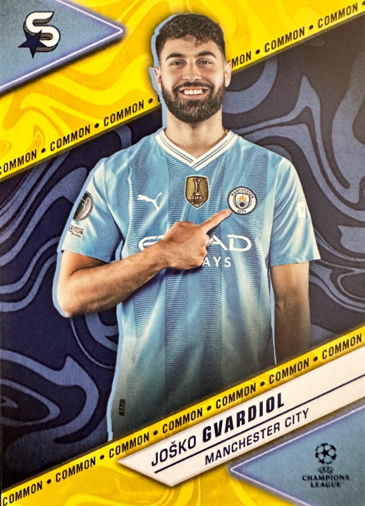 Superstars Champions League 2023/24 Topps - Scegli card Common Yellow Da 1 a 100