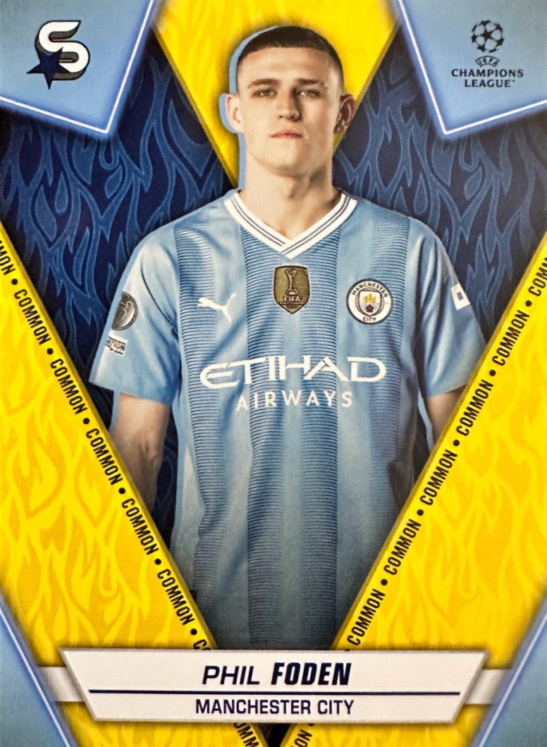 Superstars Champions League 2023/24 Topps - Scegli card Common Yellow Da 1 a 100