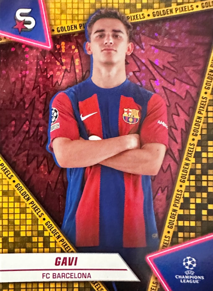 Superstars Champions League 2023/24 Topps - Scegli card Golden Pixel Da 1 a 200