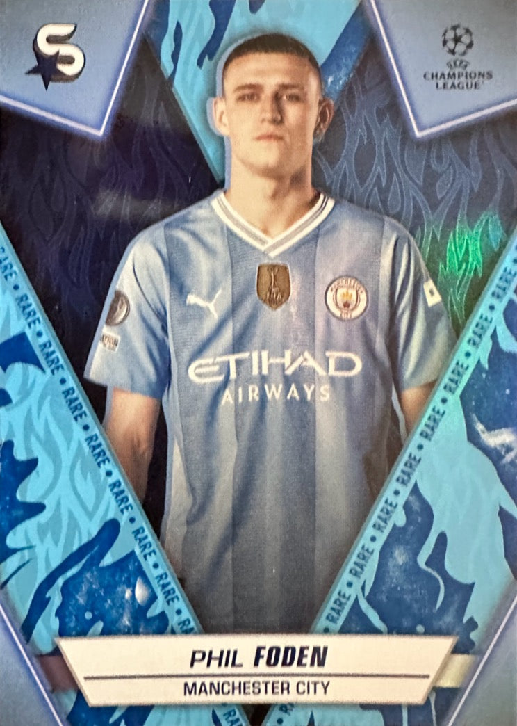 Superstars Champions League 2023/24 Topps - Scegli card Blu Rare da 1 a 200