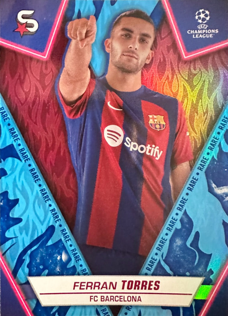 Superstars Champions League 2023/24 Topps - Scegli card Blu Rare da 1 a 200