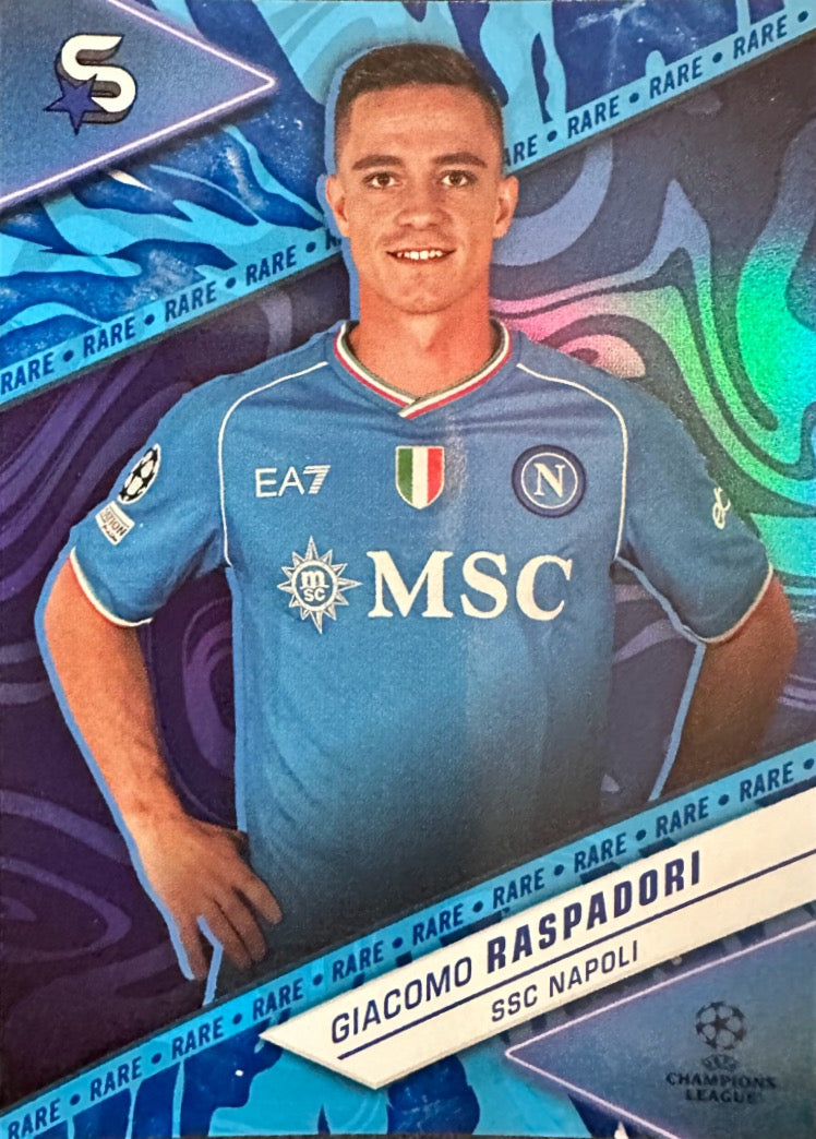 Superstars Champions League 2023/24 Topps - Scegli card Blu Rare da 1 a 200