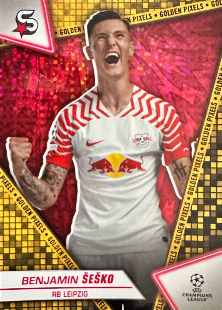 Superstars Champions League 2023/24 Topps - Scegli card Golden Pixel Da 1 a 200