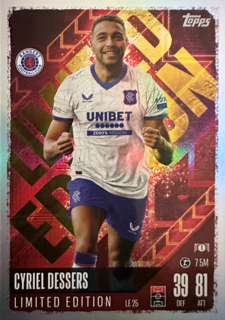 Match Attax 2024/25 - Scegli card Limited Edition LE GN ELE TTS