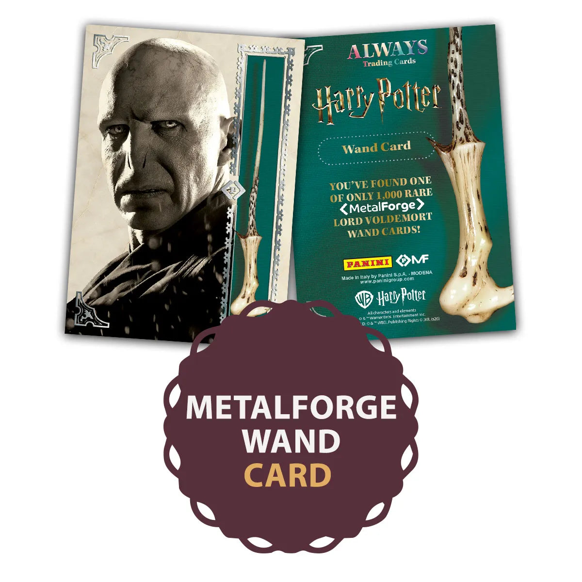 Harry Potter ALWAYS Trading Card Treasure Box Panini - Lord Voldemort